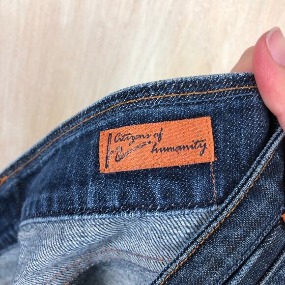 Citizens of Humanity Traveler #022 Double Dark Wash Fly Pant Low Rise Jeans 29 - Picture 12 of 14